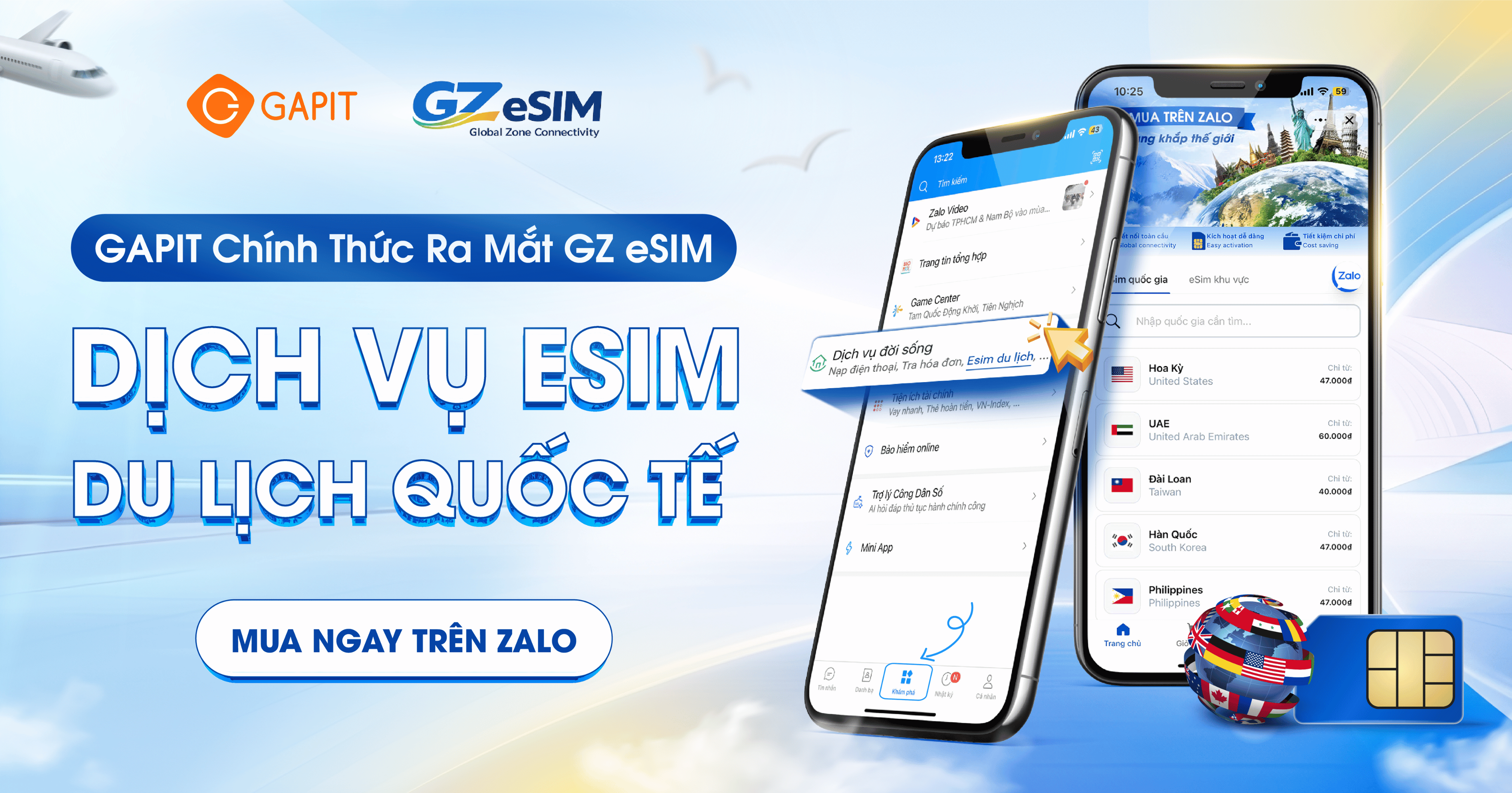 GAPIT dịch vụ esim quốc tế trên Zalo (2) GAPIT dịch vụ esim quốc tế trên Zalo (2)