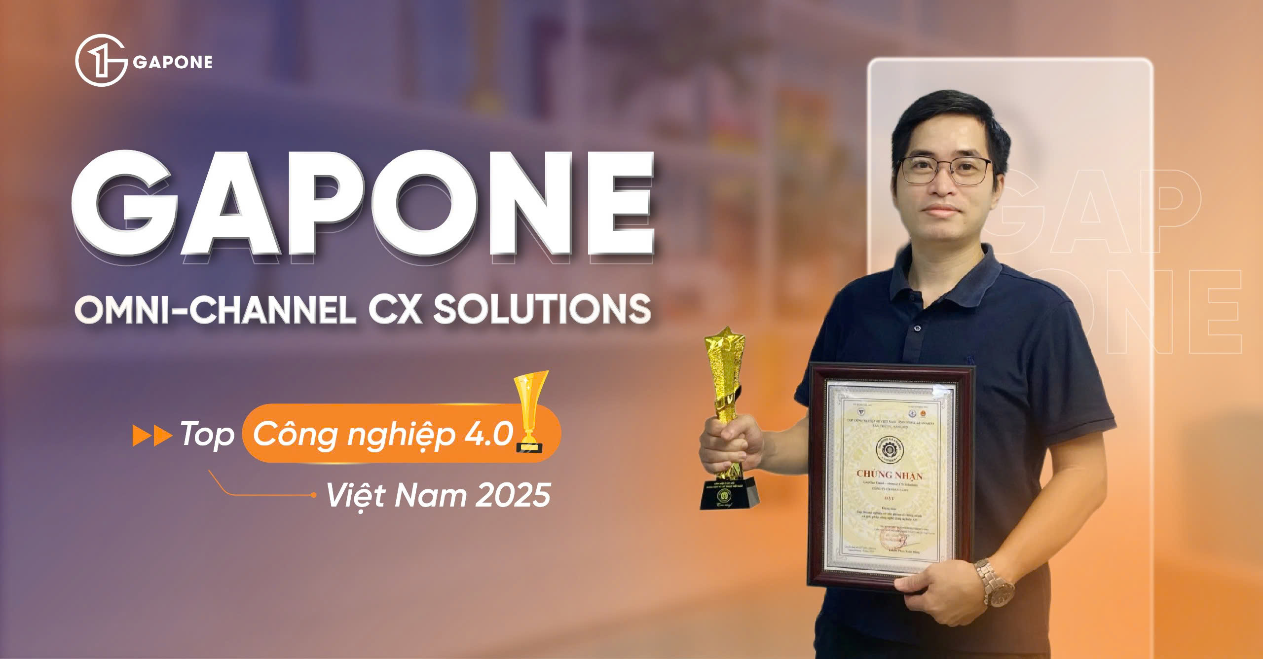 GAPONE VINH DỰ ĐẠT TOP CÔNG NGHIỆP 4.0 VIỆT NAM 2025